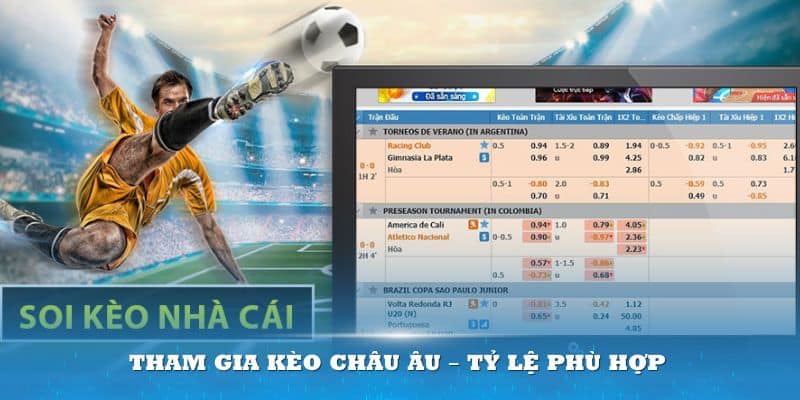 Tham gia kèo Châu Âu – Tỷ lệ phù hợp cho người chơi mới